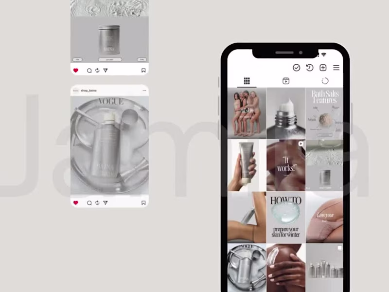 Cover image for Social Media Makeover for Baina 🫧 (Mockup) Baina is a welln...