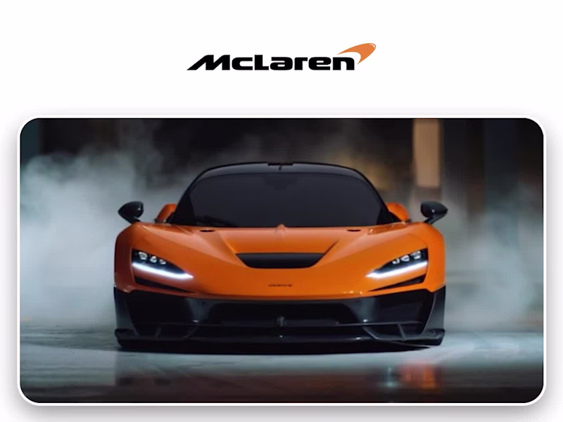 Cover image for McLaren W1 - Precision in Motion