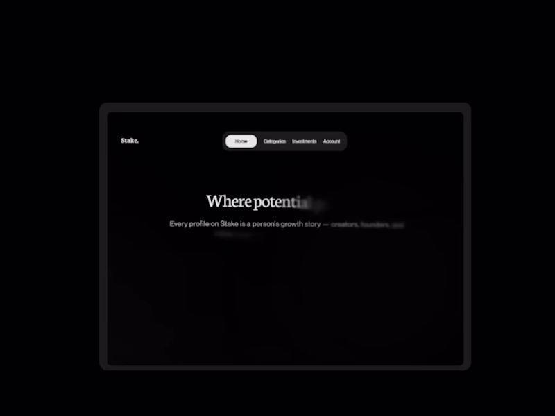 Cover image for Stake — Saas Landing Page