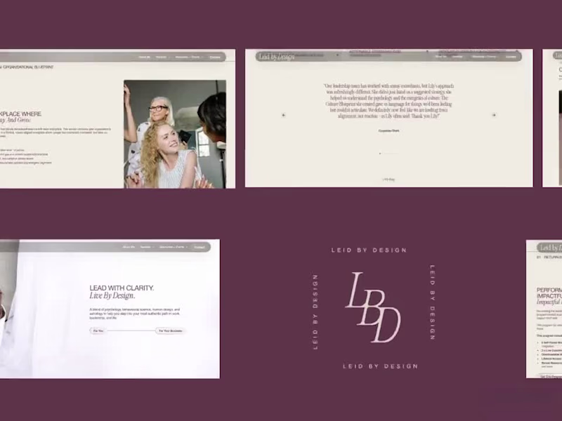 Cover image for Leid By Design Website Development