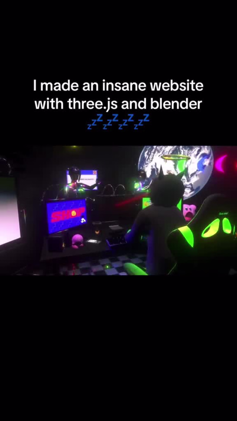 Cover image for THREE.JS INTERACTIVE WEB PORTFOLIO