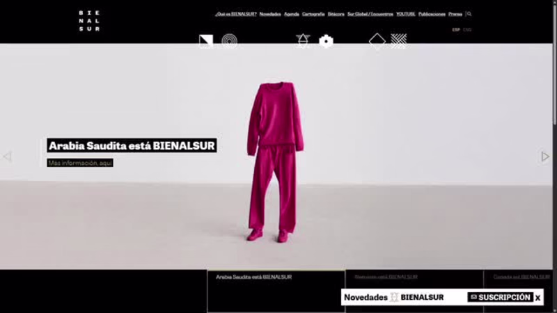 Cover image for Bienalsur Platform Comprehensive cultural platform built wit...