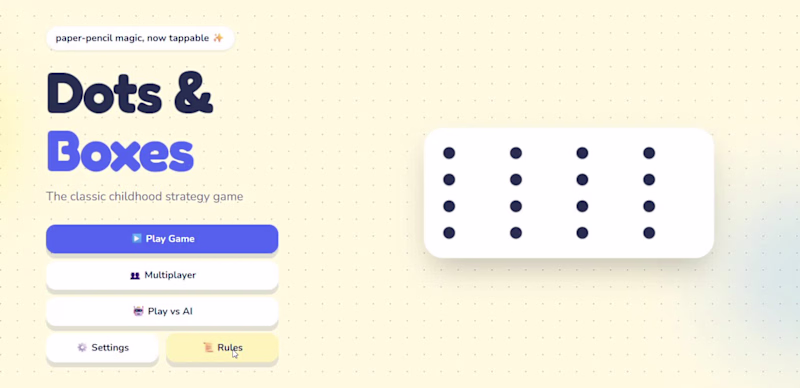 Cover image for  Dots & Boxes
Remember those