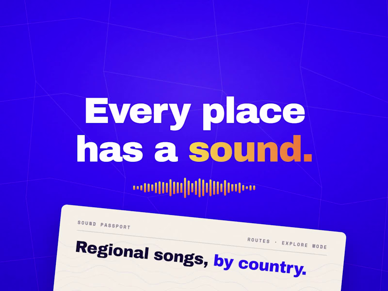 Cover image for Sound Design, Catalogue & QA for a Travel App's Explore Mode