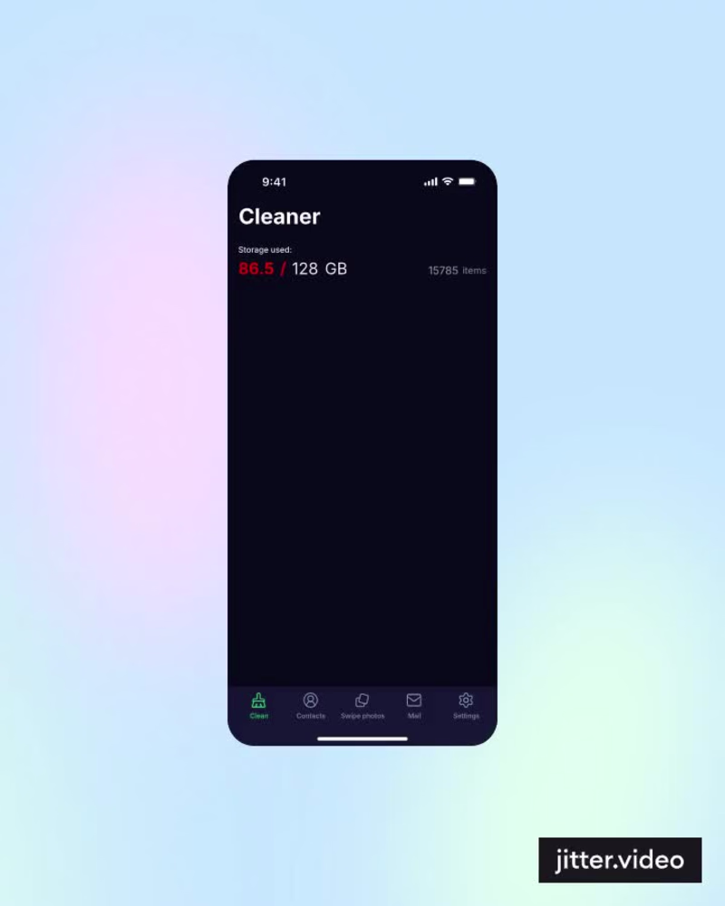 Cover image for Design of IOS Cleaner Mobile