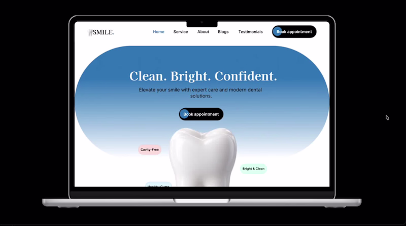 Cover image for Smile Dental Clinic Website | UI/UX Design