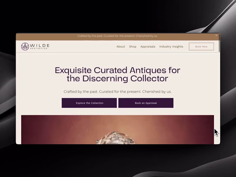 Cover image for Wilde Aesthetics Squarespace Website Design