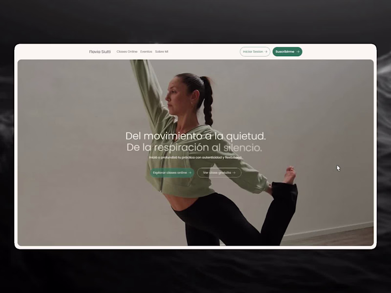 Cover image for Flavia Siutti — Personal Brand & Yoga Website
