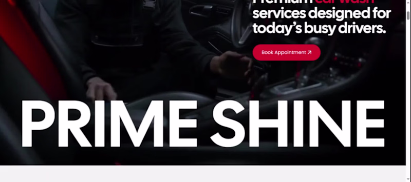 Cover image for Car wash business website —