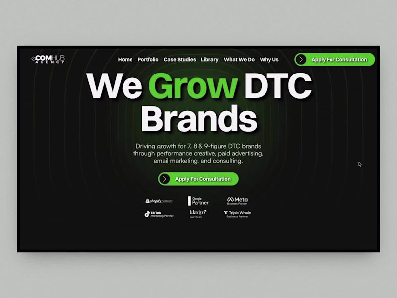 Cover image for Website Redesign with Framer for eCOMHUB.agency