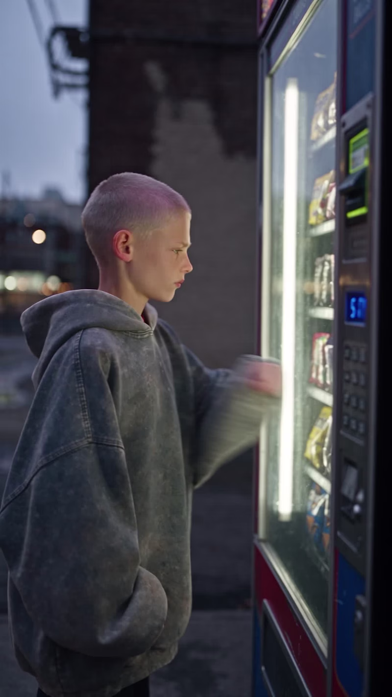 Cover image for A vending machine that dropped