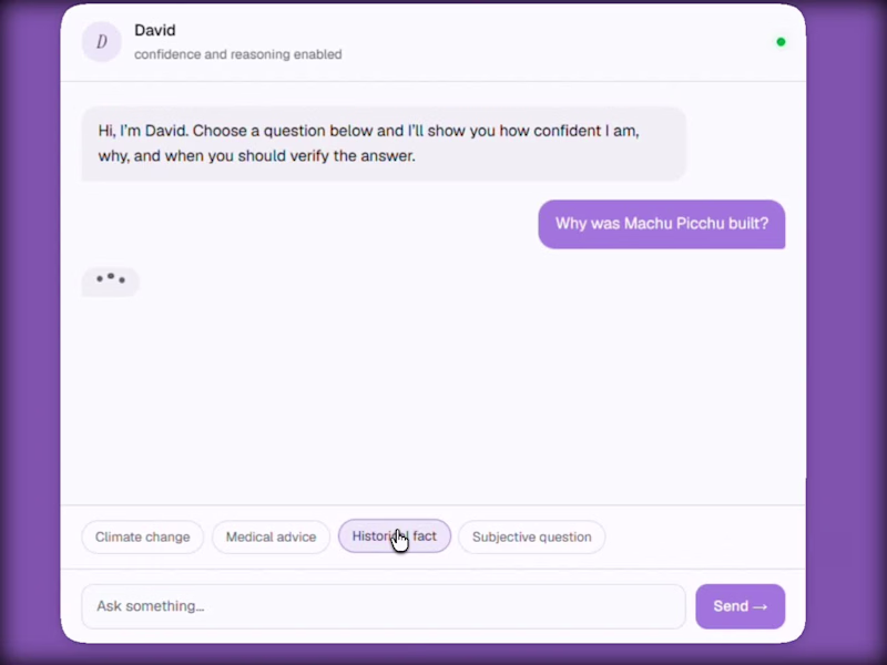 Cover image for David is a conversational AI