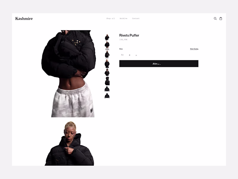 Cover image for Kashmire — Frictionless checkout for streetwear