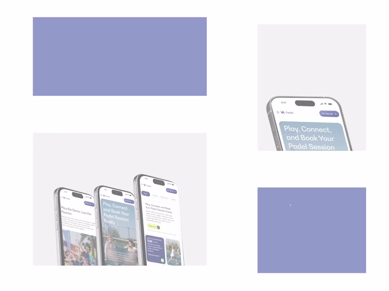 Cover image for Padeli – Padel Court Booking Landing Page