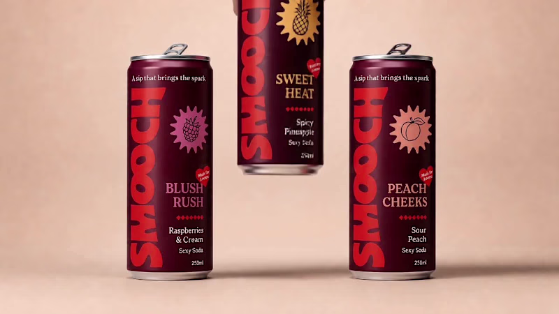 Cover image for Smooch Aphrodisiac Soda - Full Brand Development