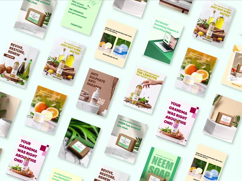 Cover image for Instagram Branding for Zee Organics