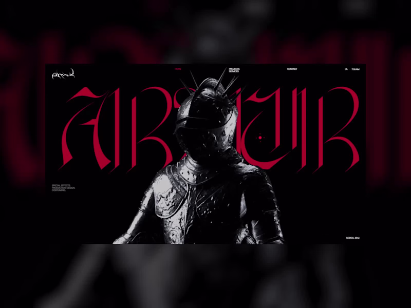 Cover image for ARMUR. Every memorable character begins