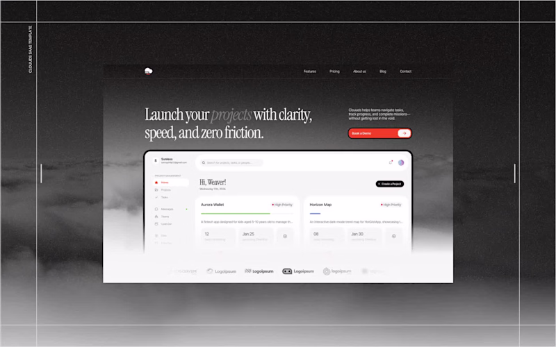 Cover image for Clouuds Framer Website Template