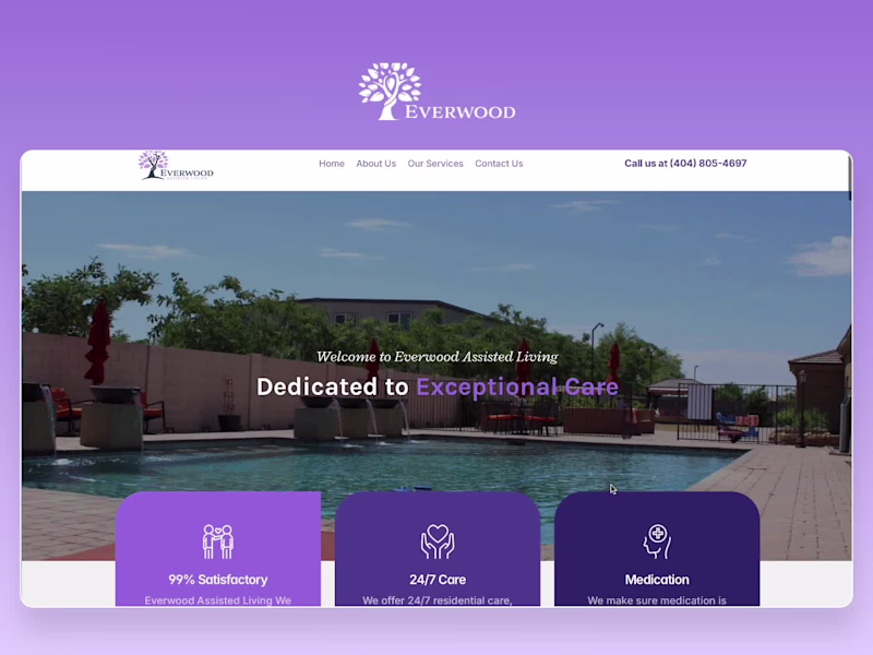 Cover image for New senior assisted living website