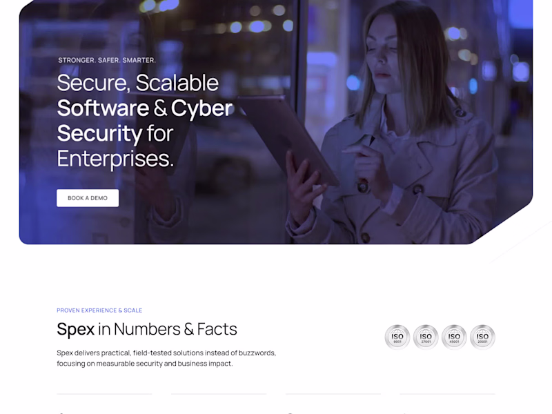 Cover image for Spex Corporate Website UI/UX Design by Beew Studio