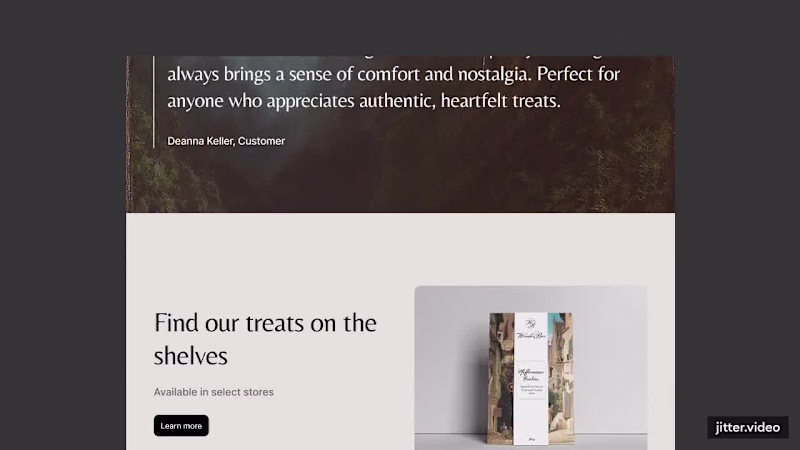 Cover image for Landing page for a bakery