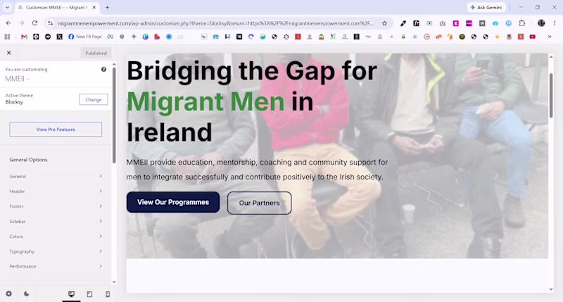 Cover image for Immigration Support Website for Irish Based Nonprofit Org