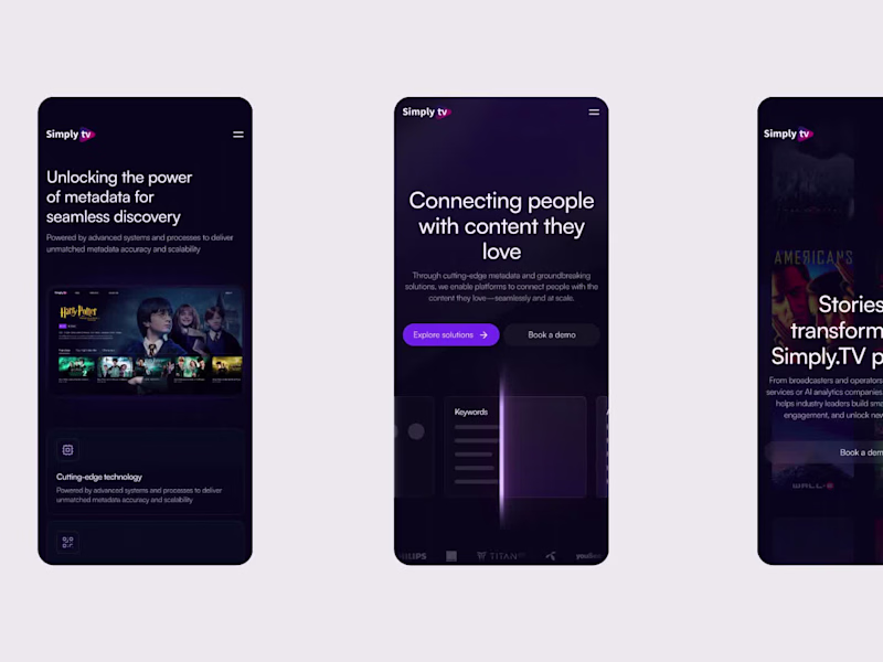 Cover image for SimplyTV Website - Framer Development