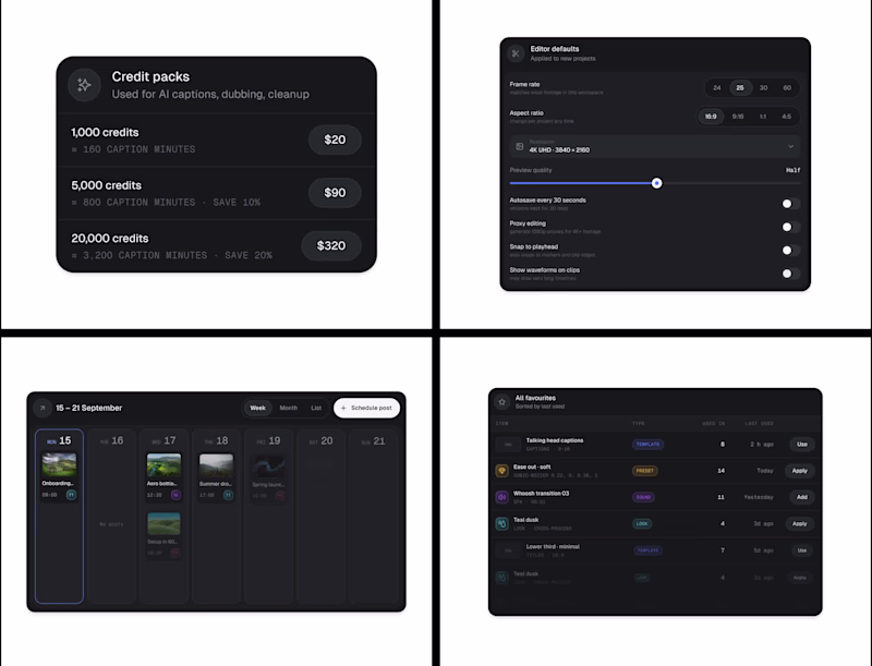 Cover image for Small interactions, smoother workflow. ✨