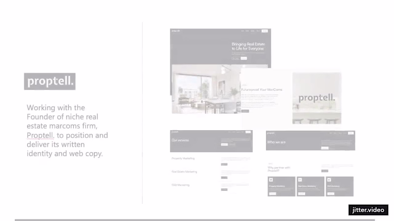 Cover image for Written identity for a real estate marketing agency 