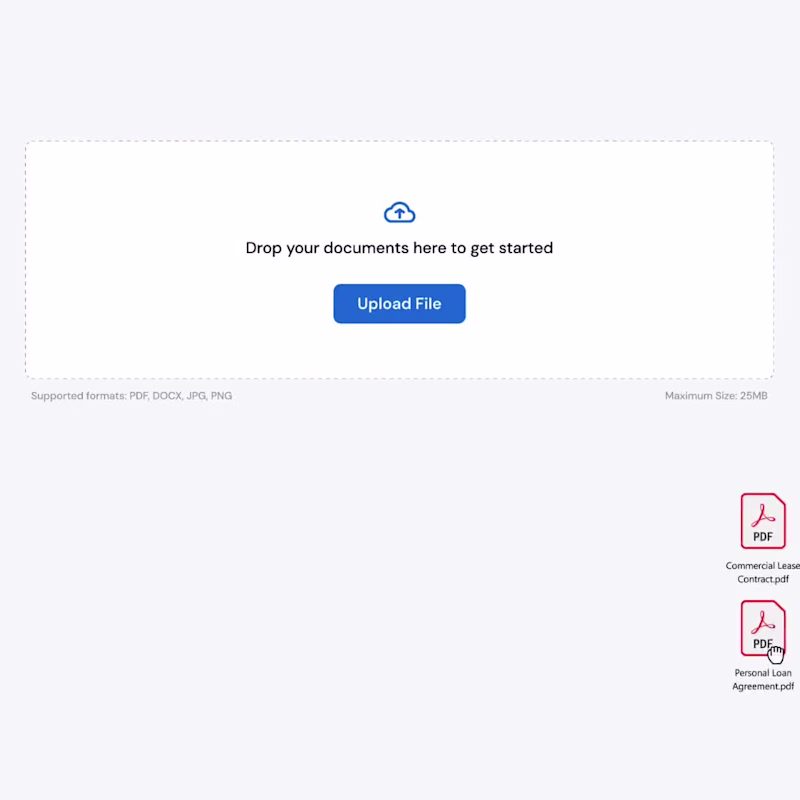 Cover image for File upload component for a document signing application.