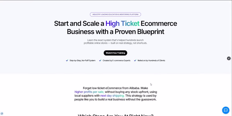 Cover image for Made this site for Dropship Circle some time back, designed ...