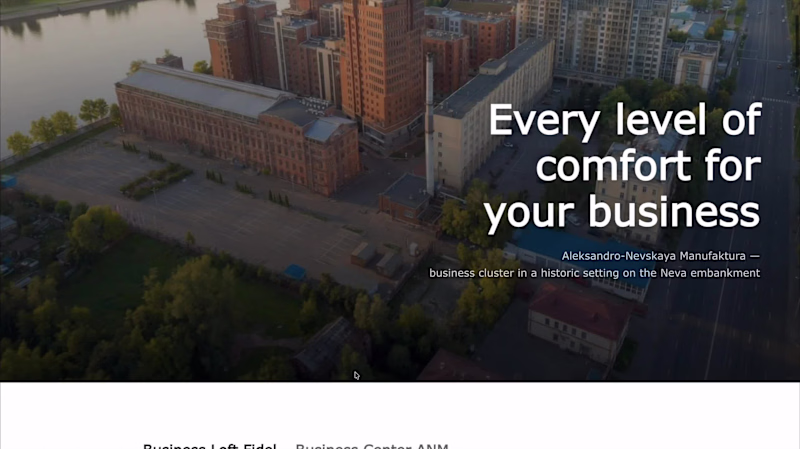 Cover image for Business Center Website Concept Proposition