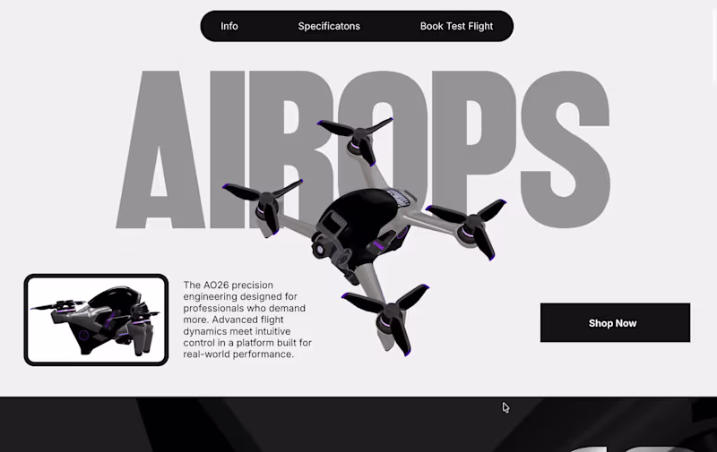 Cover image for A tech product website idea.