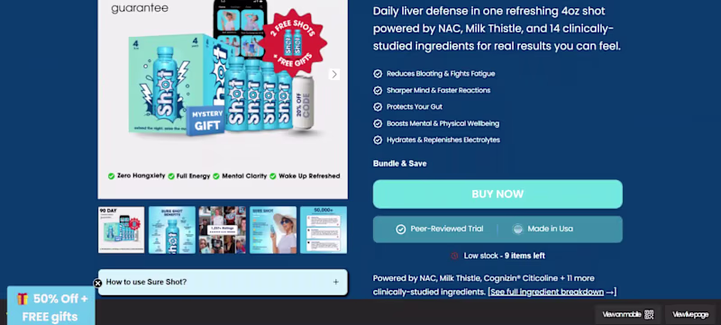 Cover image for Shopify Product Page  Sure