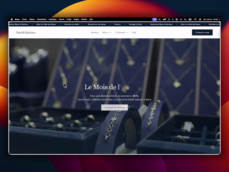 Cover image for Framer Website for a Jewelry