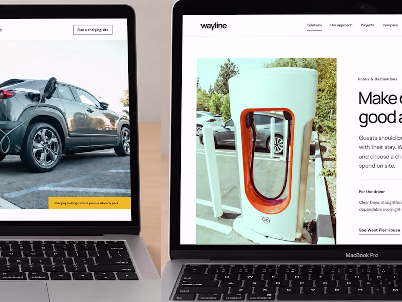Cover image for Screens from an EV charging