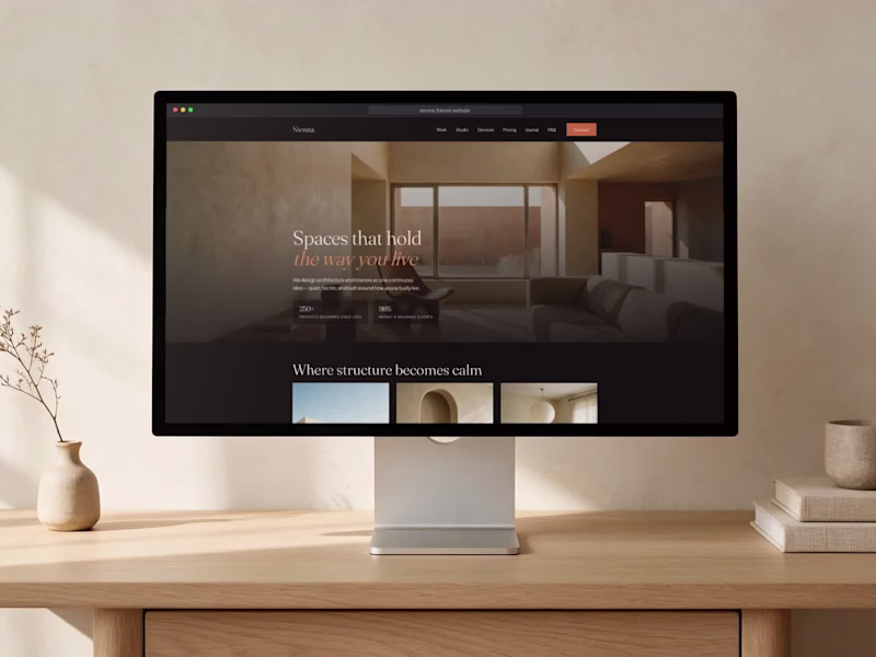 Cover image for Sienna | Architecture & Interior Design Website in Framer