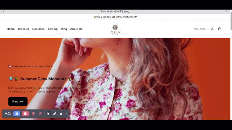 Cover image for MIRA Jewelry Shopify Store Design