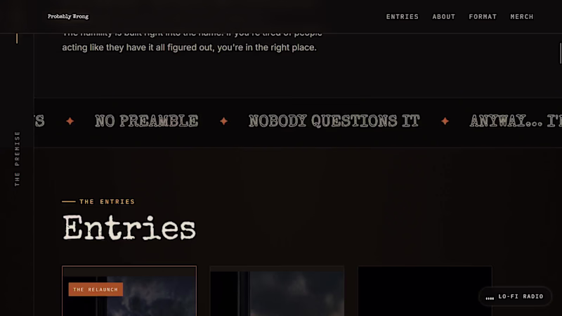 Cover image for Im Probably Wrong Podcast Website
