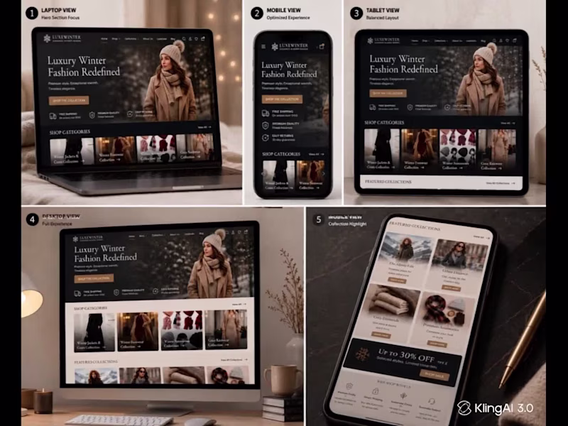 Cover image for Luxury Winter Fashion Shopify Store