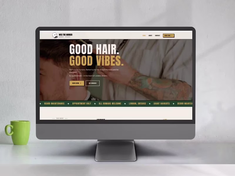 Cover image for Website Build for Wes the Barber