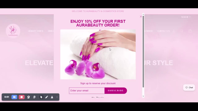 Cover image for AuraBeauty Cosmetics Shopify Store Design