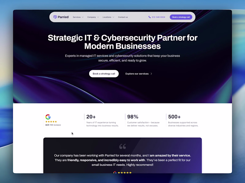 Cover image for Parried.com - Website Redesign & Brand Refresh