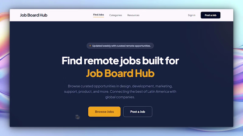 Cover image for I recently built Job Board