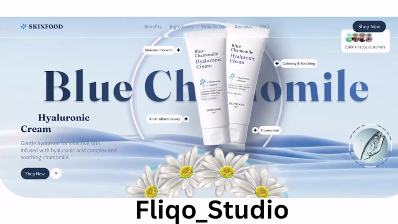 Cover image for Modern Skincare Landing Page Design
A