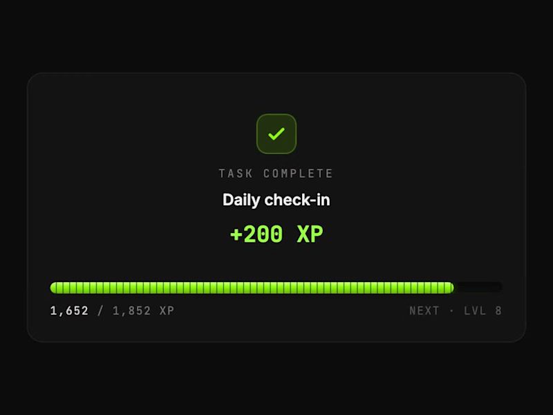 Cover image for New task completion level up
