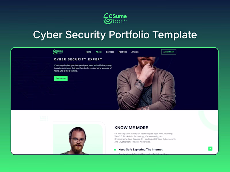 Cover image for Csume – Cyber Security Expert