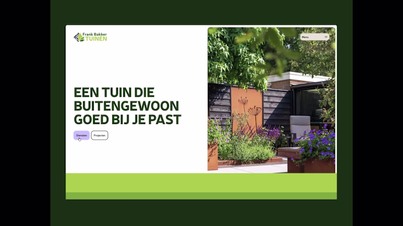 Cover image for Page transition for a Garden