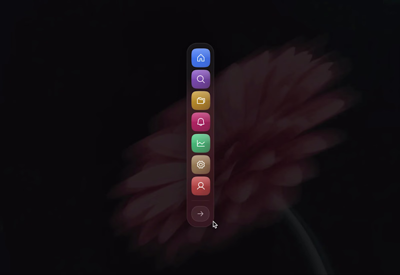 Cover image for Glass Sidebar is a collapsible
