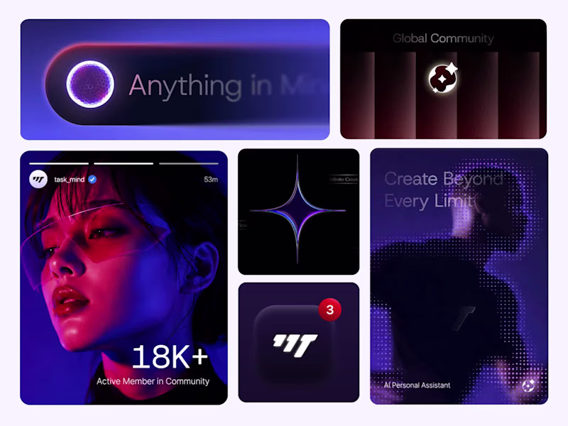 Cover image for Taskmind - AI Personal Assistant Branding